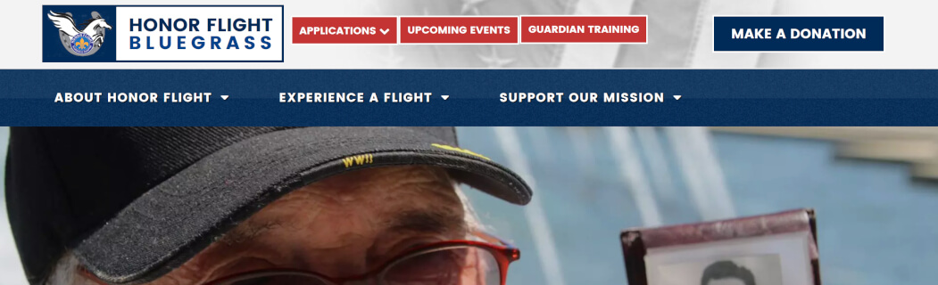 Honor Flight Bluegrass Website
